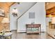 Cozy foyer with wood accents and rustic decor at 387 Pine Dr, Idaho Springs, CO 80452