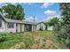 Spacious backyard with a patio, and mature landscaping at 1001 Victor St, Aurora, CO 80011