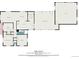 Layout of a single-story home featuring a living room, kitchen, bedrooms, bathrooms, enclosed patio, and garage at 1001 Victor St, Aurora, CO 80011