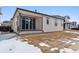 Newly built home with a large backyard, still under landscaping at 9661 Ceylon St, Commerce City, CO 80022