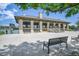 Attractive waterfront pavilion with benches, stairs, and views of the adjacent park at 321 S Gilpin St, Denver, CO 80209
