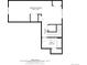 Layout of the finished basement with a recreation room, bathroom, and hall for a modern home at 5957 N Orleans St, Aurora, CO 80019