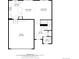 First-floor floor plan showcasing the layout of the kitchen, living room, dining area, and garage at 5957 N Orleans St, Aurora, CO 80019