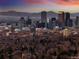 Scenic Denver skyline view featuring city skyscrapers and distant mountain backdrop at 418 Steele St, Denver, CO 80206