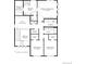 Second-floor plan featuring primary bedroom, bathroom, laundry, and additional bedrooms layout at 475 Welded Tuff Trl, Castle Rock, CO 80104