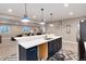 Bright kitchenette with stainless steel appliances, and view into a large living area at 5072 Silver Hare Ln, Castle Rock, CO 80104
