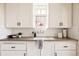 Bright and clean kitchen featuring white cabinets, a stylish sink, and well-organized countertop at 1060 N Washington St # 301, Denver, CO 80203