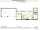 Lower floor plan featuring a garage, theater, rec room, bar, office, gym, and laundry at 32091 Black Widow Dr, Conifer, CO 80433