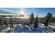 Beautiful winter landscape showcasing snow-covered trees and panoramic mountain views at 32091 Black Widow Dr, Conifer, CO 80433