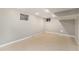 This unfinished basement provides space for storage or could be finished at 10158 E Fair Cir, Englewood, CO 80111