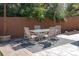 Patio with seating area and wood fence at 9238 W Virginia Cir, Lakewood, CO 80226