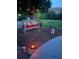 Backyard bench with custom pillows at 7770 S Estes St, Littleton, CO 80128
