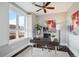 Bright office space offering large window, hardwood floors, and contemporary design at 4875 S Monaco St # 303, Denver, CO 80237