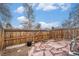 Backyard featuring a wood fence and stone pavers at 8746 Carr Loop, Arvada, CO 80005