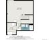 Basement floor plan with utility room, hall and bathroom at 8746 Carr Loop, Arvada, CO 80005