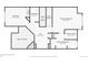 Floorplan showing the layout of the second floor of the house with labelled rooms and dimensions at 12919 W Burgundy Dr, Littleton, CO 80127