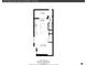 Detailed first floor plan showing kitchen, living room, patio, and room dimensions at 1286 Raleigh St, Denver, CO 80204
