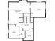 Basement floor plan with recreation room, bedrooms, kitchennette, bathroom, and office space at 6985 Fallon Cir, Castle Rock, CO 80104