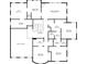 Upstairs floor plan of a house, featuring multiple bedrooms, bathrooms, laundry room, and walk-in closets at 6985 Fallon Cir, Castle Rock, CO 80104