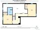 Lower level floor plan showing bedroom and utility room layout with spatial relationships throughout the home at 6719 E Costilla Cir, Centennial, CO 80112