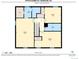 Upstairs floor plan with bedrooms and bathrooms labeled at 6719 E Costilla Cir, Centennial, CO 80112