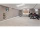 This unfinished basement has access to outdoors with bikes at 4808 S Ward Way, Morrison, CO 80465