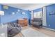 This bedroom features a crib, dresser, bean bag and plush rug at 4808 S Ward Way, Morrison, CO 80465