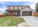 Beautiful two-story home with a cozy front porch, well-maintained lawn, and an attached two-car garage at 4808 S Ward Way, Morrison, CO 80465