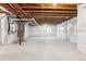 Unfinished basement with exposed ceiling and wrapped walls at 1281 Loraine N Cir, Lafayette, CO 80026