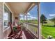 Covered front porch with peaceful views at 1166 Belgian Trl, Elizabeth, CO 80107