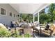 Relaxing back patio with comfortable seating and serene outdoor views at 4483 W Cottonwood Pl, Littleton, CO 80123
