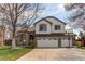 Charming two-story home featuring a three-car garage, manicured lawn and traditional design at 9754 Las Colinas Dr, Lone Tree, CO 80124