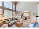 Bright living room with large windows, stylish furniture, and an open layout for comfortable living at 9754 Las Colinas Dr, Lone Tree, CO 80124