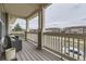 Spacious front porch offers views of the community at 9519 Pearl Cir # 105, Parker, CO 80134