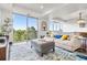 Bright living room featuring a plush seating area, large windows, and scenic views at 1900 E Girard Pl # 505, Englewood, CO 80113