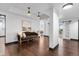 Inviting living room with hardwood floors, elegant seating, and an open floor plan at 1900 E Girard Pl # 505, Englewood, CO 80113