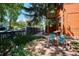 Serene backyard setting with chairs, and garden, offering a peaceful outdoor retreat at 1401 N Franklin St # 1, Denver, CO 80218