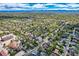 An aerial view of a well-established neighborhood with tree-lined streets and diverse housing styles at 4835 Harlan St, Wheat Ridge, CO 80033