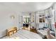 Bright, stylish playroom featuring playful decor, with views to living room, offering a fun and creative space at 2019 Clipper Dr, Lafayette, CO 80026