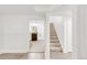 Hallway with views into the staircase and bathroom at 1825 S Adams St, Denver, CO 80210