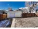 Detached single car garage with driveway access at 2031 Meade St, Denver, CO 80211