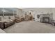 Bright living room featuring a stone fireplace and comfortable seating at 2031 Meade St, Denver, CO 80211