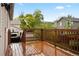 Outdoor deck, with wood railing, spacious layout, and neighborhood view at 3312 Meadow Ave, Broomfield, CO 80020