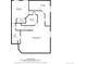 Detailed floor plan layout showcasing the bottom floor with labeled rooms and dimensions at 5322 Shetland Ct, Highlands Ranch, CO 80130