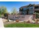 Dancing Willows community entrance sign, welcoming residents and guests at 11932 W Long Cir # 201, Littleton, CO 80127