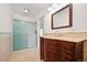 Elegant bathroom with a shower and updated vanity at 1876 S Chester Cir, Denver, CO 80247