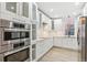 Modern kitchen with stainless steel appliances and sleek white cabinetry at 2767 W 38Th Ave, Denver, CO 80211