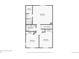 Floorplan of the second floor with bedroom, bathroom, and closet locations shown at 19844 E Vassar Ave, Aurora, CO 80013