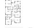 Second floor plan showing primary bedroom, gym, laundry, additional bedrooms and bathrooms at 2508 S Pennsylvania St, Denver, CO 80210