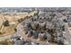 Expansive aerial view showcasing a well-planned community with green spaces and attractive residential properties at 16200 Quarry Hill Dr, Parker, CO 80134